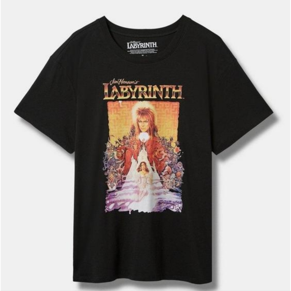 🆕️ 3X BLACK LABYRINTH RELAX FIT COTTON BLEND TEE
